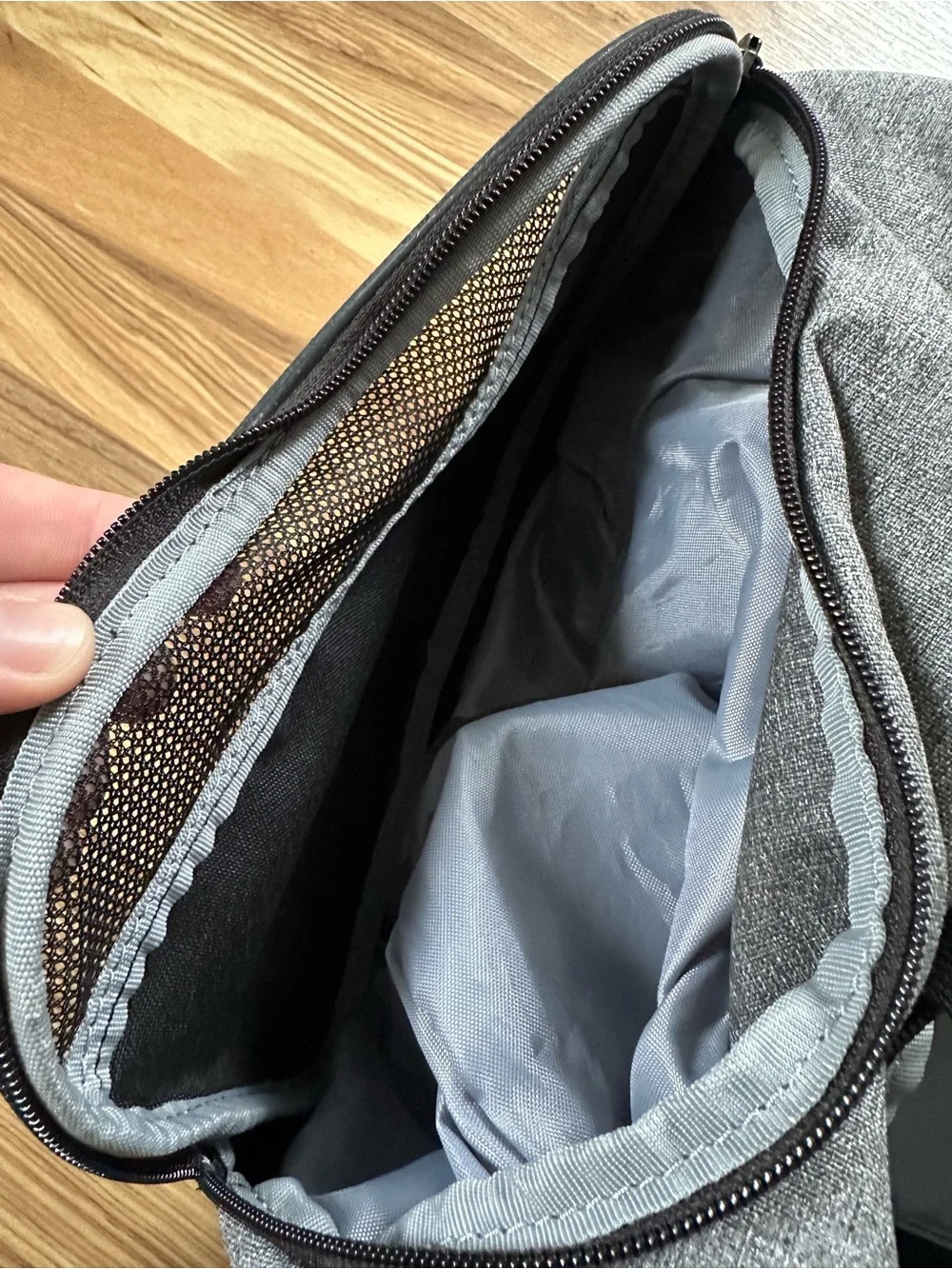 Under Armour Gray Duffel Bag with White Logo